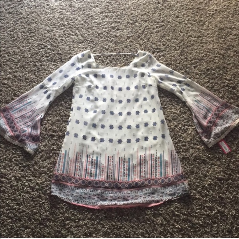 Xhiliration Boho Bell Sleeve Dress ❤️NWOT❤️